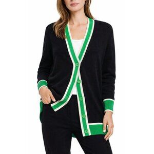 Alice + Olivia Cardigan Barry Oversized Varsity Sweater